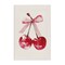 Stupell Industries Mod Cherries Tied in Bow Canvas Design by LSR Creative Studio